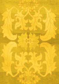 Abstract Yellow Modern Rug, abs1026yw