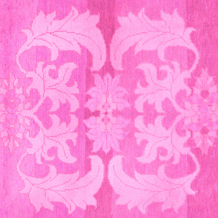 Square Machine Washable Abstract Pink Modern Rug, wshabs1026pnk