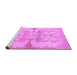 Sideview of Machine Washable Abstract Purple Modern Area Rugs, wshabs1026pur