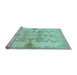 Sideview of Machine Washable Abstract Light Blue Modern Rug, wshabs1026lblu