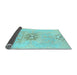 Sideview of Abstract Light Blue Modern Rug, abs1027lblu