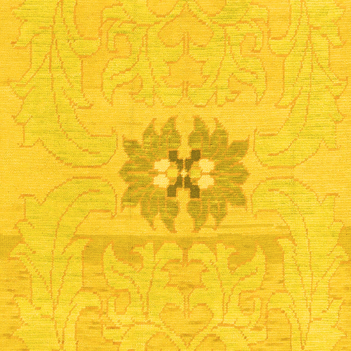 Machine Washable Abstract Yellow Modern Rug, wshabs1027yw