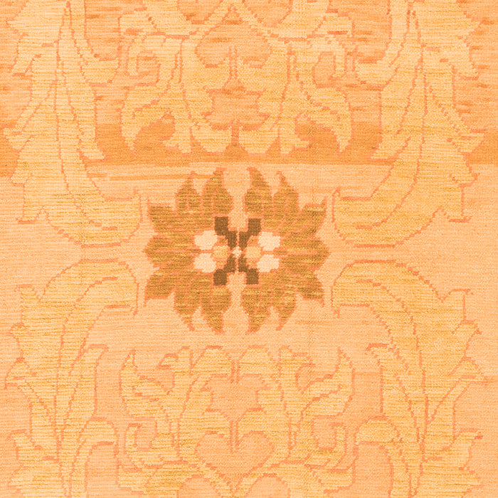 Machine Washable Abstract Orange Modern Area Rugs, wshabs1027org
