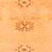 Square Abstract Orange Modern Rug, abs1027org