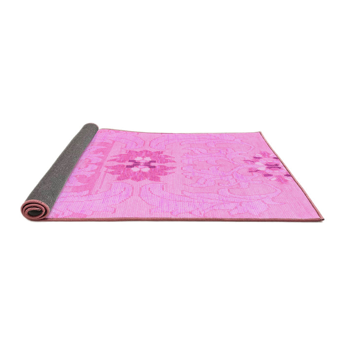 Sideview of Abstract Pink Modern Rug, abs1027pnk