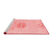 Modern Red Washable Rugs