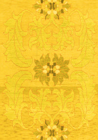 Abstract Yellow Modern Rug, abs1027yw