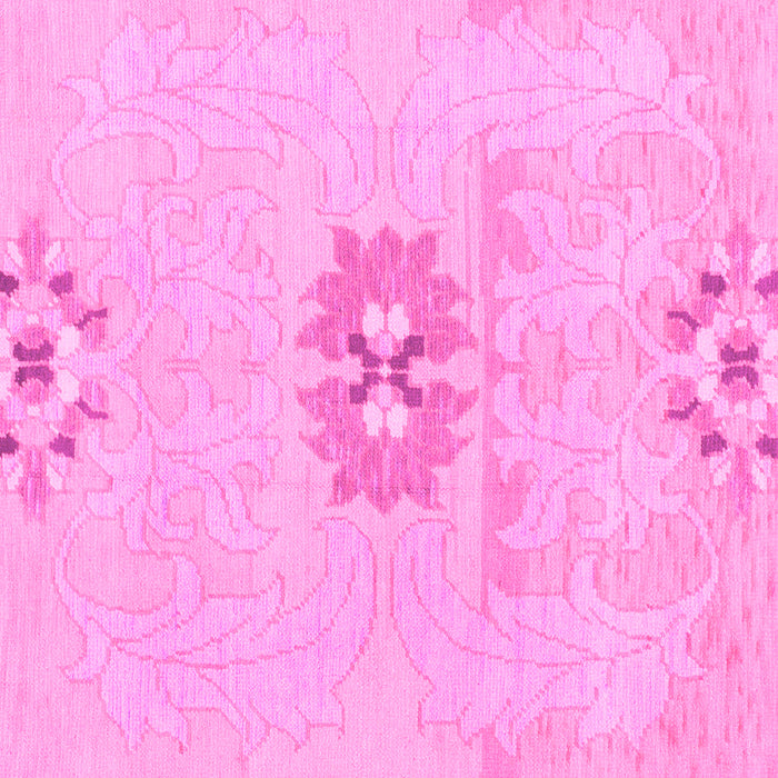 Square Abstract Pink Modern Rug, abs1027pnk