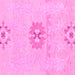 Square Abstract Pink Modern Rug, abs1027pnk