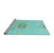 Sideview of Machine Washable Abstract Light Blue Modern Rug, wshabs1027lblu