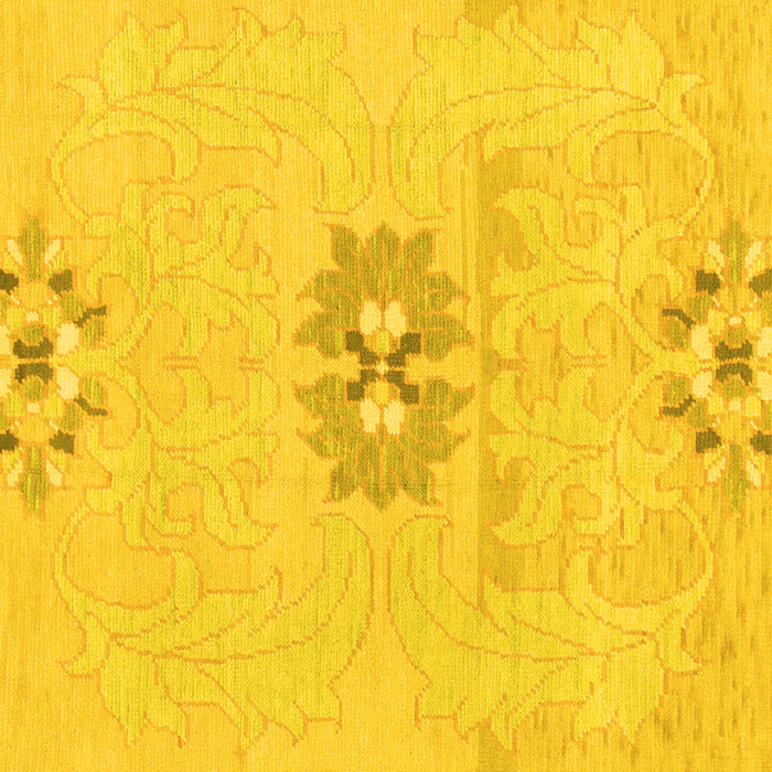 Square Abstract Yellow Modern Rug, abs1027yw