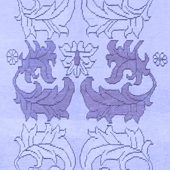 Machine Washable Abstract Blue Modern Rug, wshabs1028blu