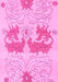 Machine Washable Abstract Pink Modern Rug, wshabs1028pnk