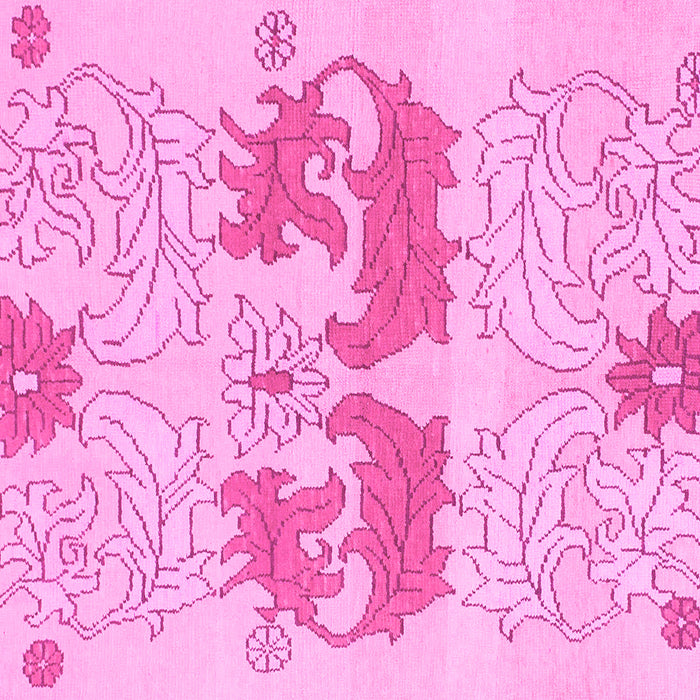 Square Machine Washable Abstract Pink Modern Rug, wshabs1028pnk