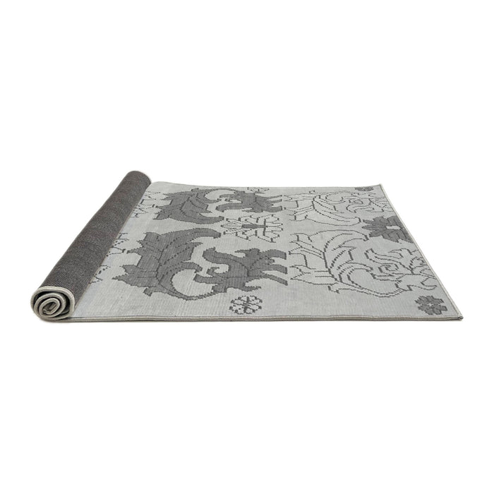 Sideview of Abstract Gray Modern Rug, abs1028gry