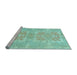 Sideview of Machine Washable Abstract Light Blue Modern Rug, wshabs1029lblu