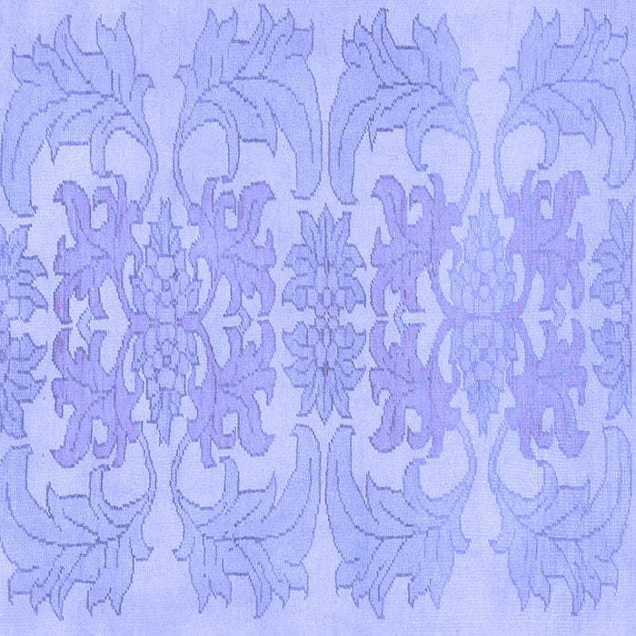 Square Abstract Blue Modern Rug, abs1029blu