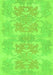 Machine Washable Abstract Green Modern Area Rugs, wshabs1029grn