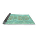 Sideview of Abstract Light Blue Modern Rug, abs1029lblu