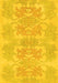 Abstract Yellow Modern Rug, abs1029yw