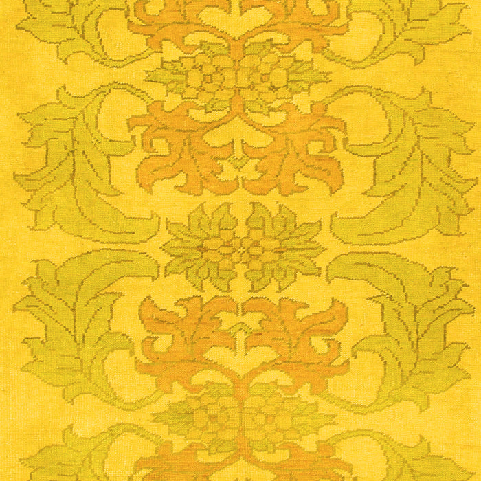 Machine Washable Abstract Yellow Modern Rug, wshabs1029yw