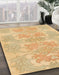 Machine Washable Abstract Yellow Rug in a Family Room, wshabs1029