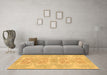 Machine Washable Abstract Brown Modern Rug in a Living Room,, wshabs1029brn