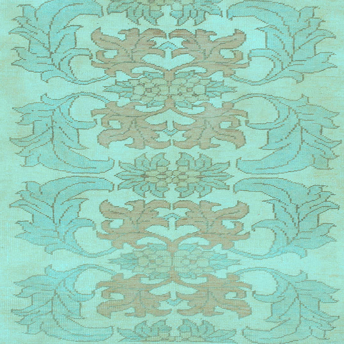 Square Abstract Light Blue Modern Rug, abs1029lblu