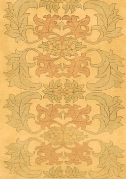 Abstract Brown Modern Rug, abs1029brn