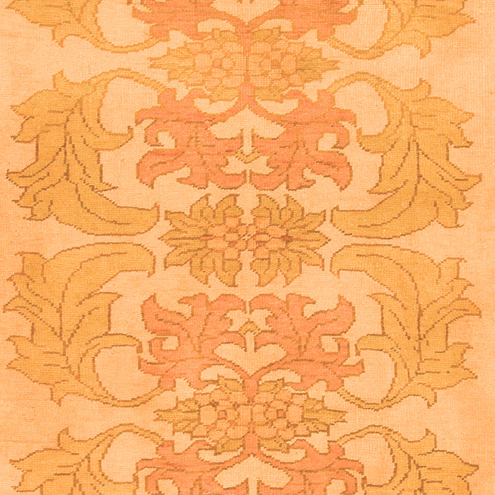 Machine Washable Abstract Orange Modern Area Rugs, wshabs1029org