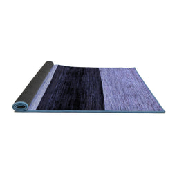 Sideview of Abstract Blue Modern Rug, abs102blu