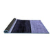 Sideview of Abstract Blue Modern Rug, abs102blu