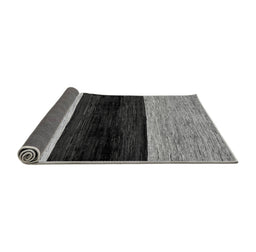 Sideview of Abstract Gray Modern Rug, abs102gry