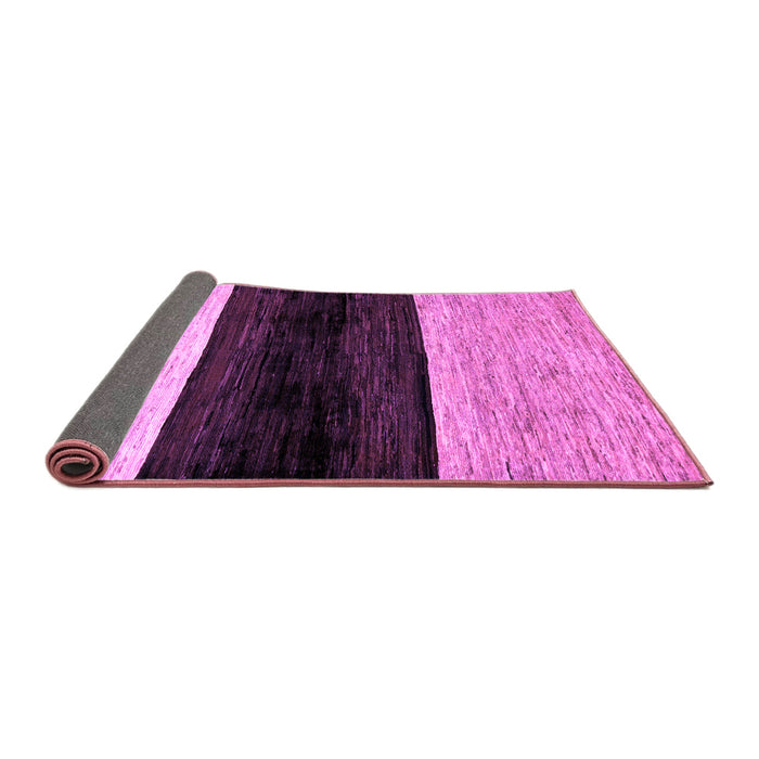 Sideview of Abstract Purple Modern Rug, abs102pur