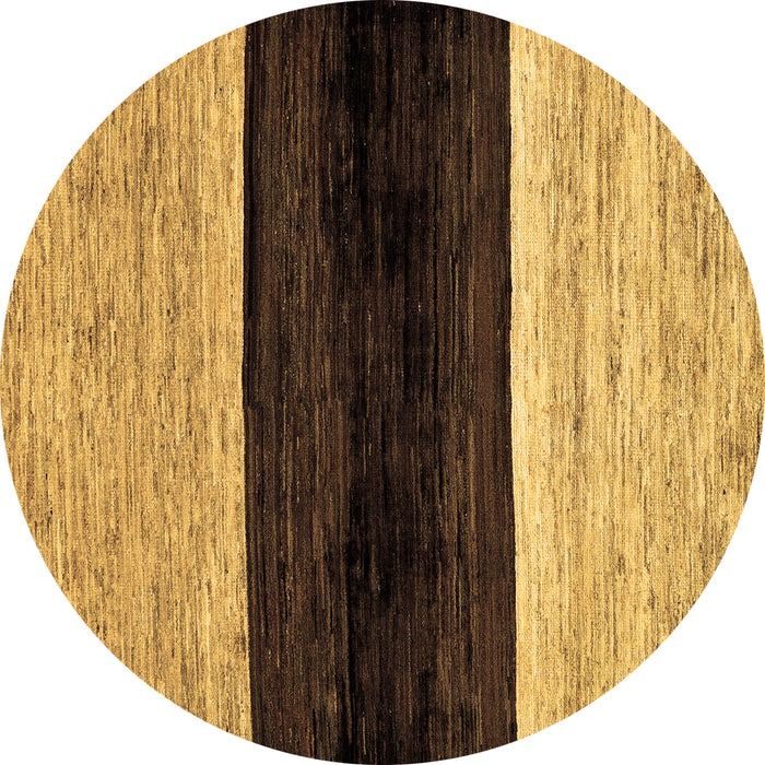 Round Machine Washable Abstract Brown Modern Rug, wshabs102brn