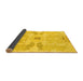 Sideview of Abstract Yellow Modern Rug, abs1030yw