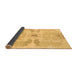 Sideview of Abstract Brown Modern Rug, abs1030brn