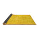 Sideview of Abstract Yellow Modern Rug, abs1031yw