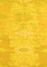 Machine Washable Abstract Yellow Modern Rug, wshabs1031yw