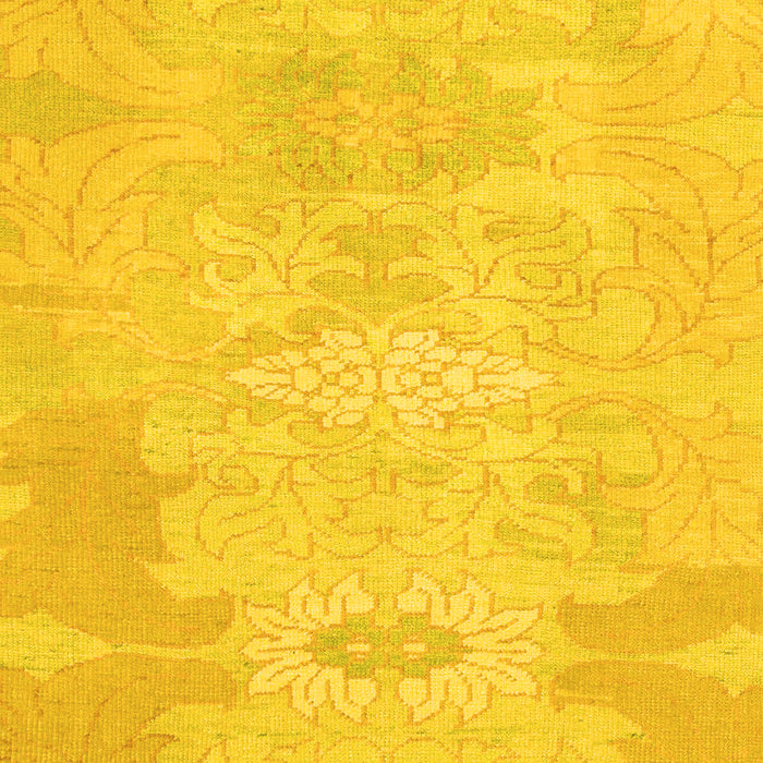 Machine Washable Abstract Yellow Modern Rug, wshabs1031yw