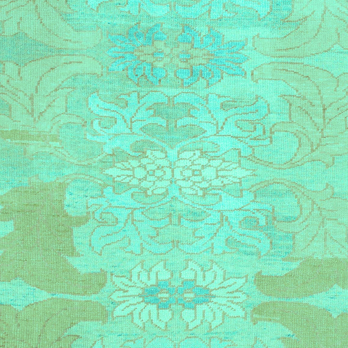 Machine Washable Abstract Turquoise Modern Area Rugs, wshabs1031turq