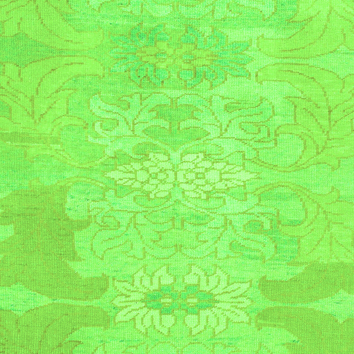 Machine Washable Abstract Green Modern Area Rugs, wshabs1031grn