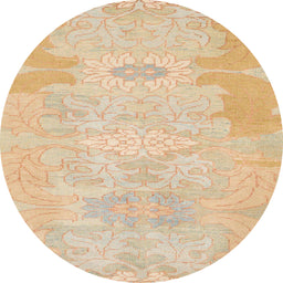 Square Abstract Brown Modern Rug, abs1031