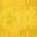 Square Abstract Yellow Modern Rug, abs1031yw