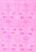 Abstract Pink Modern Rug, abs1032pnk