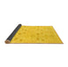 Sideview of Abstract Yellow Modern Rug, abs1032yw