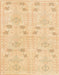 Machine Washable Abstract Mustard Yellow Rug, wshabs1032