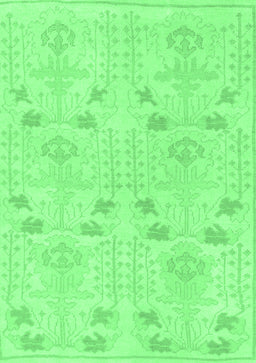 Abstract Emerald Green Modern Rug, abs1032emgrn