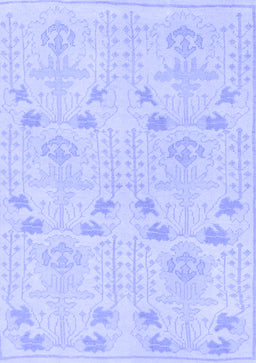 Abstract Blue Modern Rug, abs1032blu