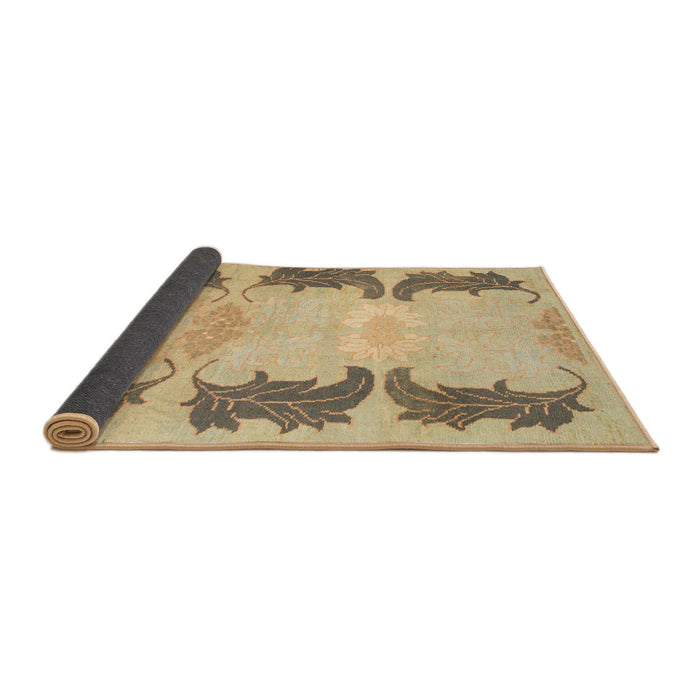 Sideview of Abstract Bronze Brown Modern Rug, abs1033